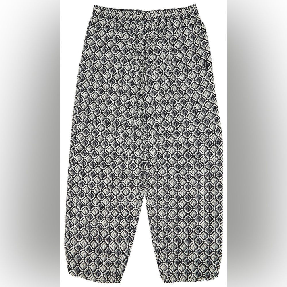 Marine Serre Zephyr Diamond-pattern Moon Pants sz Large - Picture 2 of 6